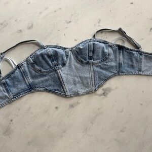 Studio F Denim Corset Top